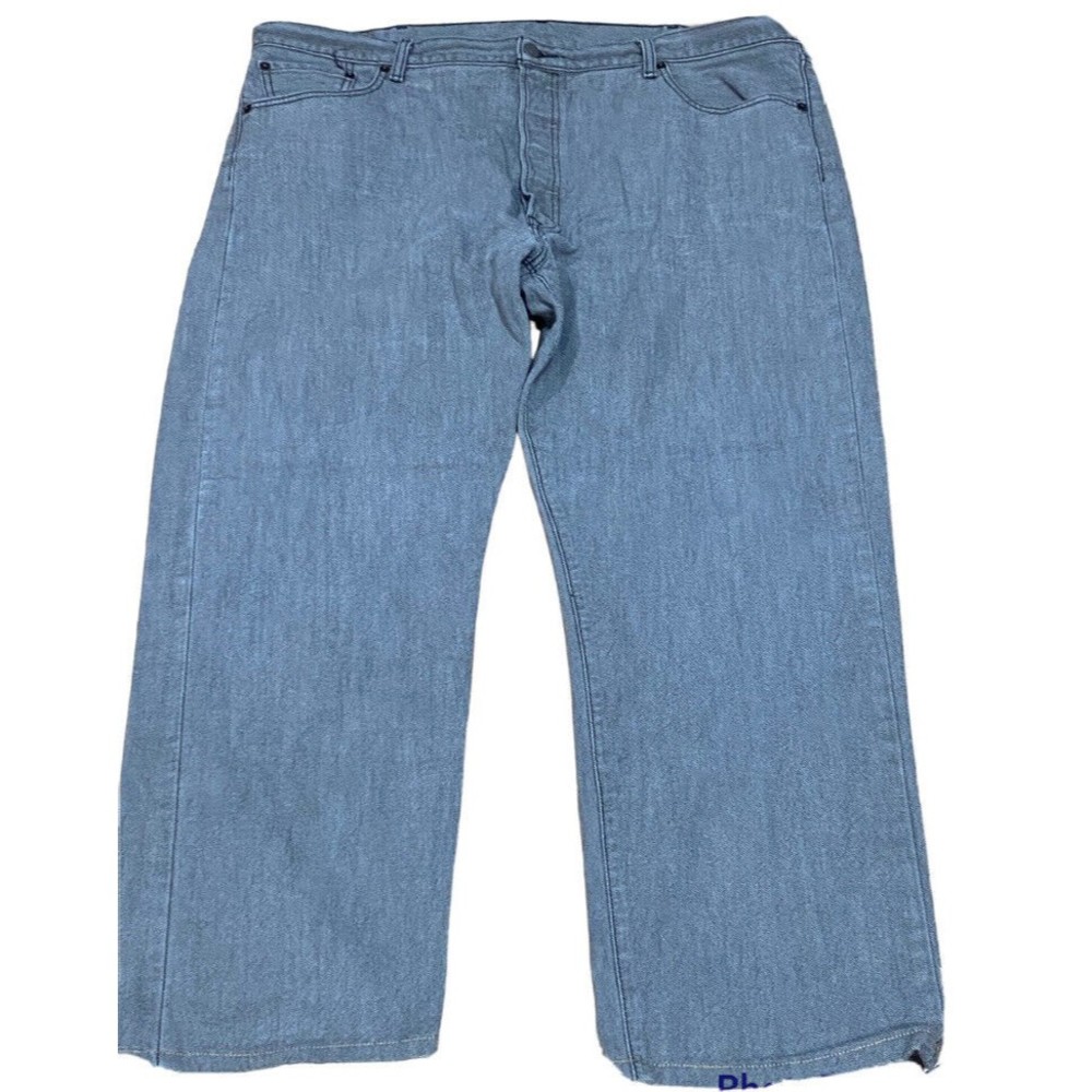 Levis Jeans 501 Vintage Men’s Size 44 X 30 Button Fly Gray Black ( Altered )